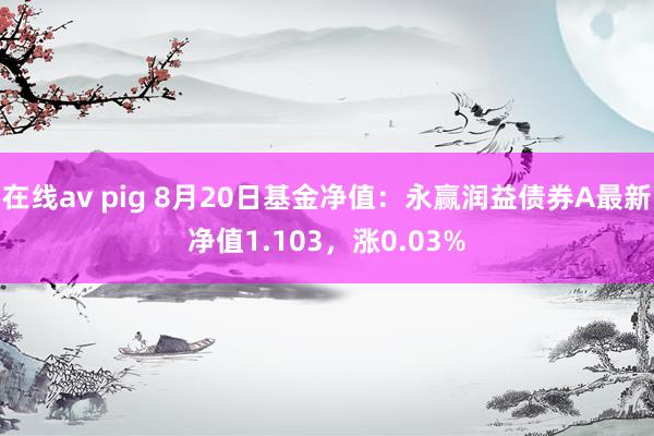 在线av pig 8月20日基金净值：永赢润益债券A最新净值1.103，涨0.03%