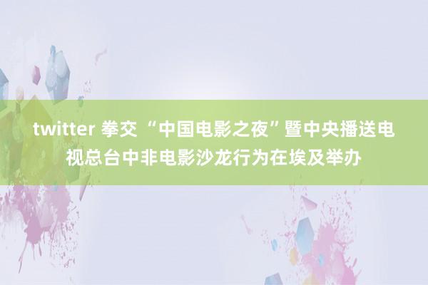 twitter 拳交 “中国电影之夜”暨中央播送电视总台中非电影沙龙行为在埃及举办