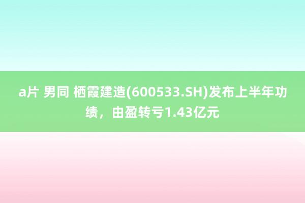 a片 男同 栖霞建造(600533.SH)发布上半年功绩，由盈转亏1.43亿元